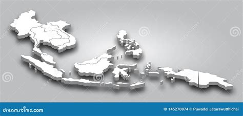 Southeast Asia, Political Map Vector Illustration | CartoonDealer.com ...