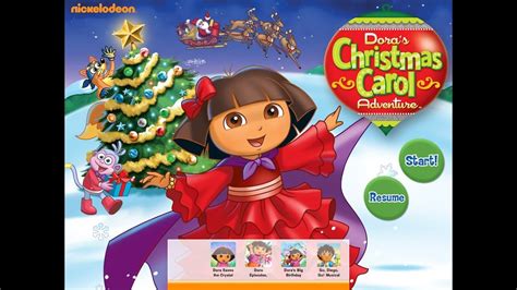 Dora the Explorer Game movie - Dora Christmas Carol - YouTube