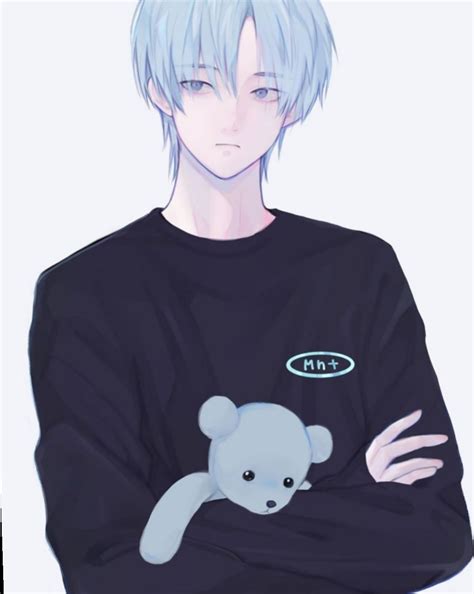 Blue Aesthetic Anime Boy