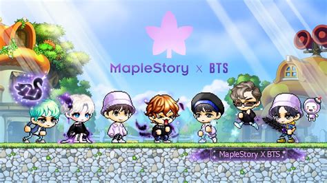 Special items designed by BTS available now! | MAPLESTORY X BTS | 🍁 - YouTube