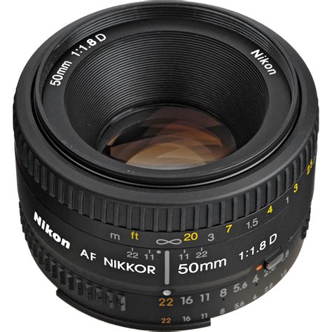 Nikon AF NIKKOR 50mm f/1.8D Lens (Open Box) 2137 B&H Photo Video