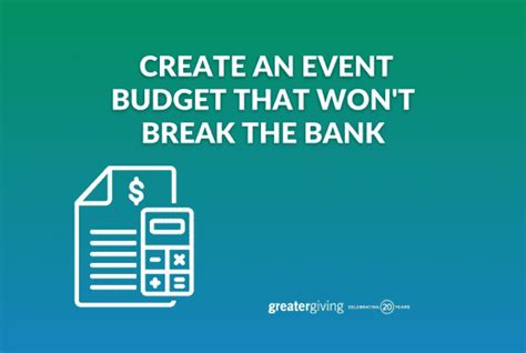 Create an Event Budget That Won't Break the Bank