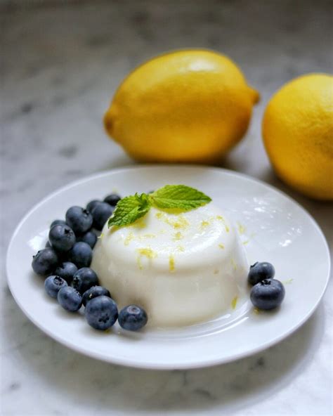 Lemon Panna Cotta with Blueberries recipe - Fab Everyday