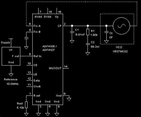 Schematic diagram of the PLL simulation circuit | Download Scientific Diagram