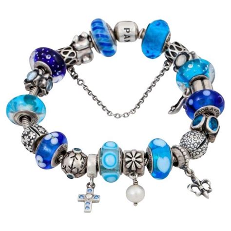 Pandora Bracelet with Numerous Charms For Sale at 1stDibs