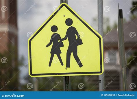 School Zone and Crosswalk Sign Stock Image - Image of mandatory, background: 149004893