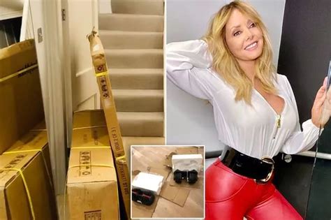 Carol Vorderman buys weights to set up home gym - but can't carry them ...