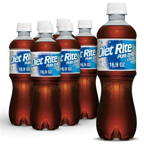 Diet Rite Cola Soda, .5 L bottles, 6 pack - Walmart.com - Walmart.com