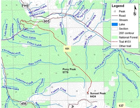 Idaho Panhandle National Forests - Kings Pass-Sunset Peak Trail #151