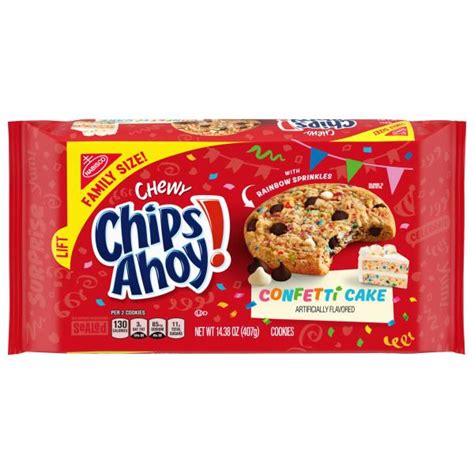 Chips Ahoy! CHIPS AHOY! Chewy Confetti Cake Chocolate Chip Cookies with ...