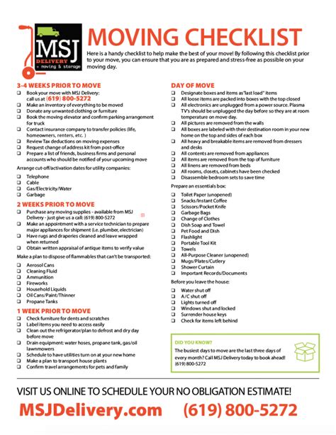 Moving Checklist – Gotilo