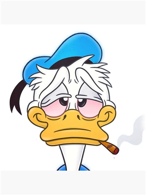 "Duck smoking" Poster for Sale by LYNNEAPUGH | Redbubble