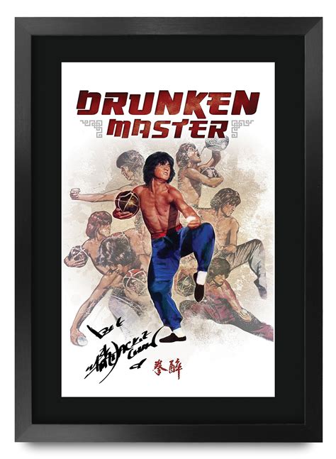 Drunken Master Framed Pre Printed Autograph A3 Poster Gift For a Jackie ...