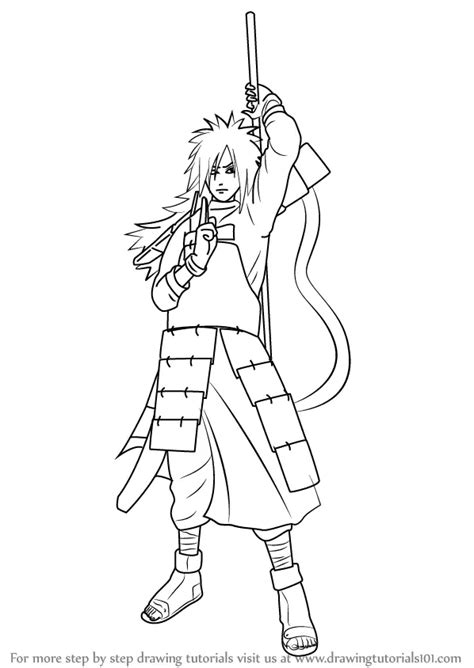 Learn How to Draw Madara Uchiha from Naruto (Naruto) Step by Step ...