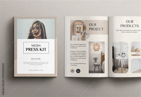 Media Press Kit Template Stock Template | Adobe Stock