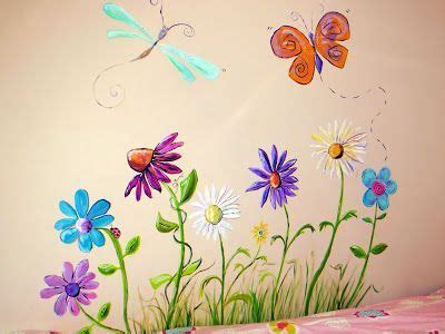 Flower Murals (With images) | Flower mural, Garden mural, Kids room murals