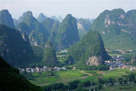 Limestone hills, China stock image. Image of famous, idyllic - 12677441