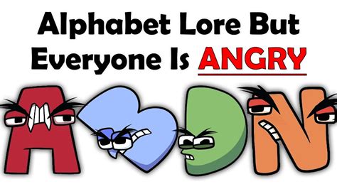 Alphabet Lore But Everyone Is ANGRY №1.1 - YouTube