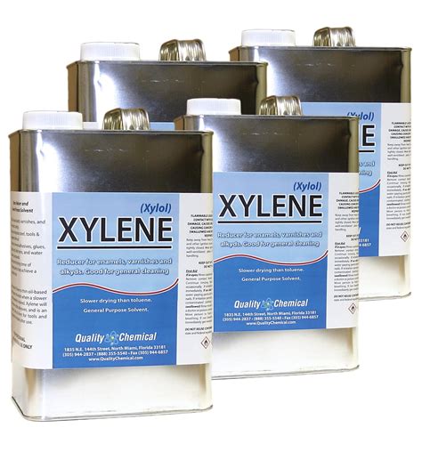 Xylene (Xylol)General Purpose Solvent,Thinner & Cleaner - 4 gallon case ...