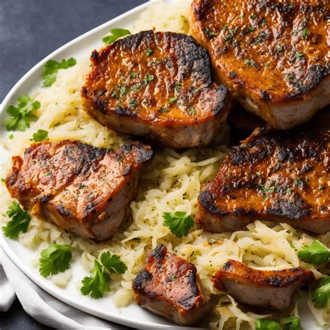 Baked Pork Chops with Sauerkraut Recipe | Recipes.net