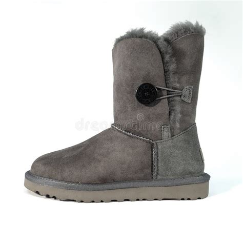Women`s Winter Boots on Fur. Shoes Ugg Editorial Image - Image of ...