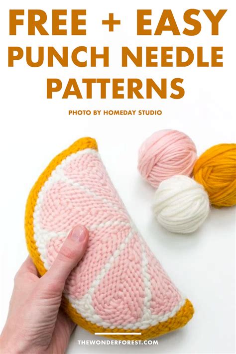 Free Punch Needle Embroidery Patterns - Wonder Forest