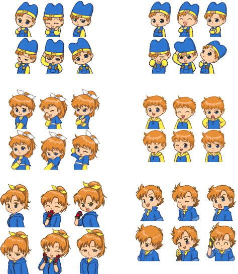 Harvest Moon DS/Cute Sprite Recolours: Ann's Children : r/harvestmoon