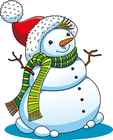 Christmas Snowman clipart. Free download transparent .PNG | Creazilla