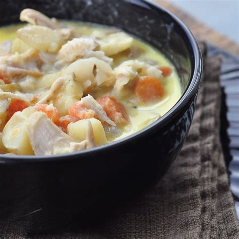 Left-over Turkey Soup with Root Vegetables and Cream | Foods of Our Lives