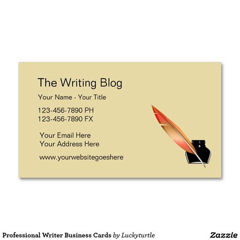 Professional Writer Business Cards | Zazzle.com | Cards, Business, Business cards