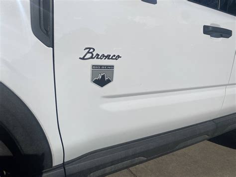 Bronco script emblem | 2021+ Ford Bronco Sport Forum - Broncosportforum.com