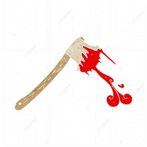 Axe Weapon Vector Hd PNG Images, Cartoon Bloody Axe Weapon Murder ...