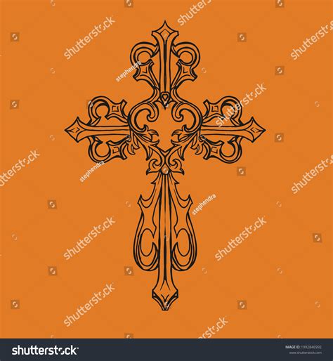 High Quality Black Cross Vector Home Stock Vector (Royalty Free) 1992846992 | Shutterstock