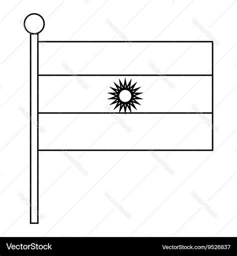 Blank Flag Of Argentina