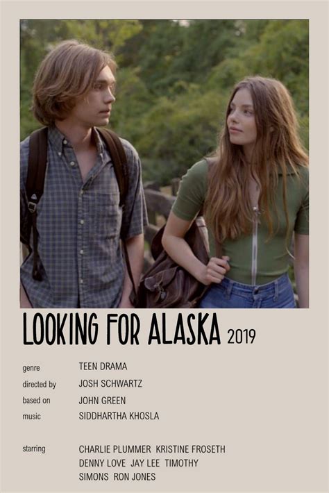 Minimalist Poster for Looking for Alaska 2019 Series