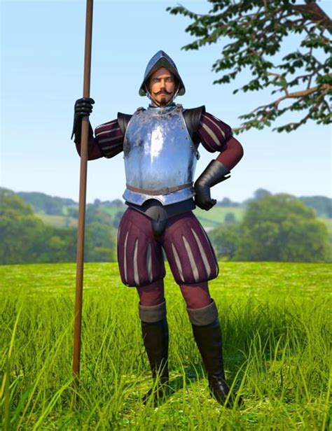 Conquistador Outfit and Armor for Genesis 3 Male » Daz3D and Poses stuffs download free ...