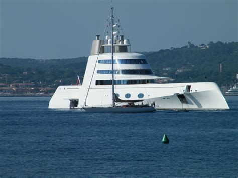 119m B+V yacht A in France - St Tropez photographed by David Z Hart ...