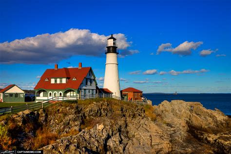 Portland Maine Lighthouse at Fort Williams Park Cape Elizabeth