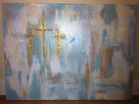 Three Crosses by BaillieArt on Etsy, $300.00 | Canvas art, Cool art, Painting