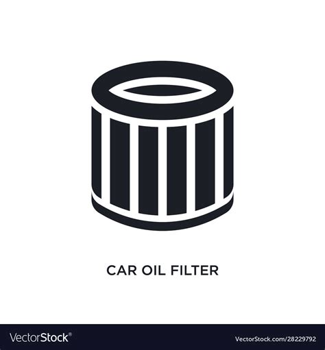 Car oil filter isolated icon simple element from Vector Image