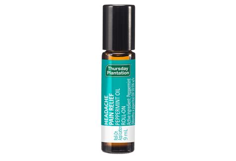 Headache Pain Relief Peppermint Oil Roll On | Thursday Plantation | Australia