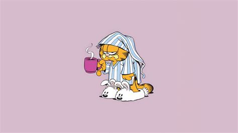 Garfield The Cat Minimal 5k Wallpaper,HD Cartoons Wallpapers,4k ...