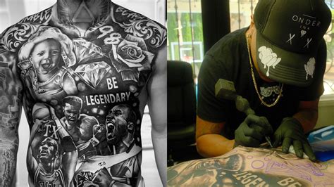 IN PHOTOS: Maxx Crosby shows off stunning front panel tattoo with Kobe ...