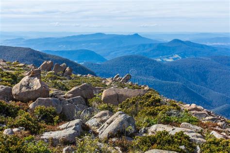 Stunning Summit of Mount Wellington Overlooking Hobart and the South Coast Stock Image - Image ...