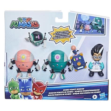 PJ Masks Romeo Robot Mission Action Figure Set, Preschool Toy with 4 ...