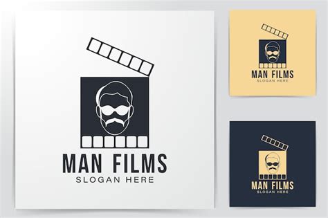 Free Vector | Man films director logo Ideas. Inspiration logo design ...