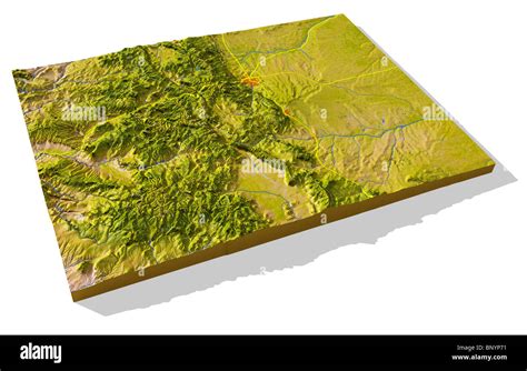 3d Topographic Map Of Colorado - Map