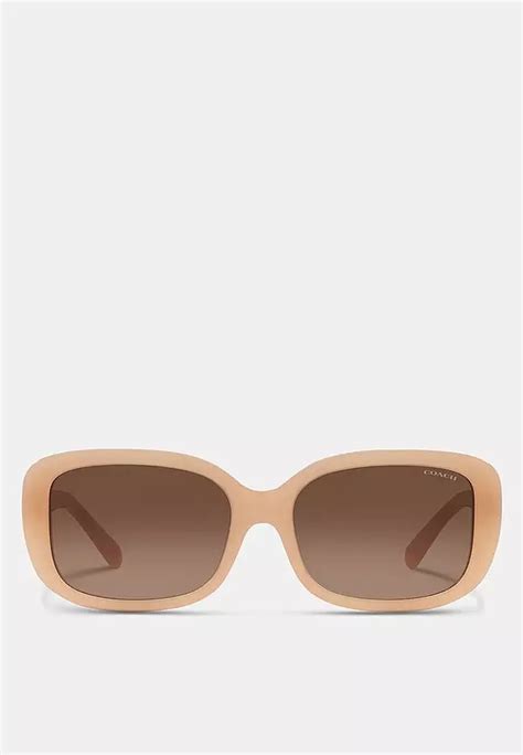 Buy Coach Signature Rectangle Sunglasses (cv) 2023 Online | ZALORA ...