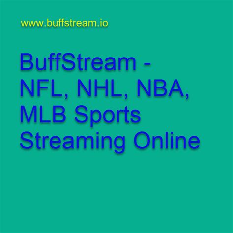 BuffStream NFL, NHL, NBA, MLB Sports Streaming Online | Nba, Watch nba ...