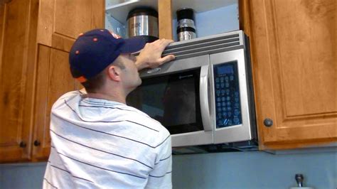One man Microwave Oven installation - YouTube